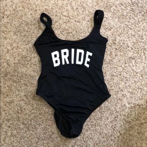 Bride one piece swimsuit!